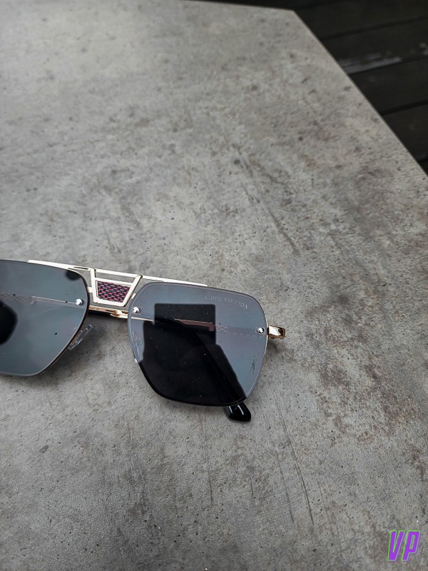 Men's Square Cyclone Metal Sunglasses