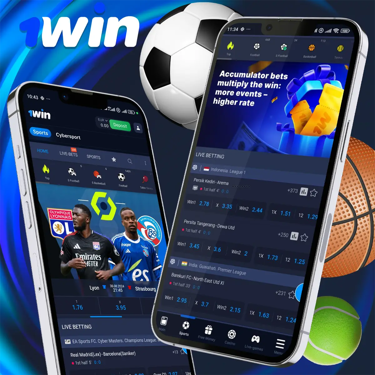 1Win India app offers several sports betting
